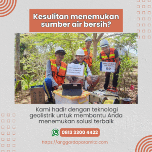 Hubungi kami untuk mendapatkan informasi lengkap Cara Mudah Menggunakan Geolistrik. PT Anggarda Paramita Engineering Konsultan survey geolistrik. 0813 3300 4422