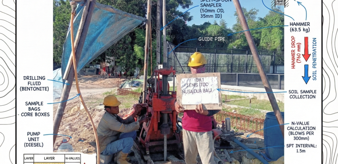 Uji Tanah SPT di Bali
